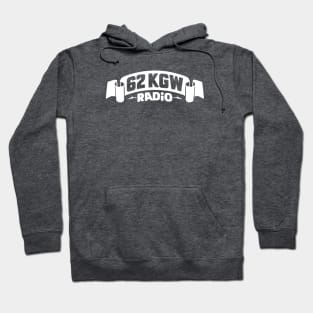 1975 - 62 KGW Radio (White on Asphalt) Hoodie